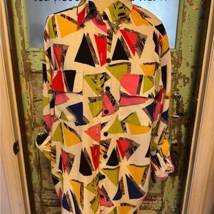 Mishka Colorful Geometric Button Down Shirt